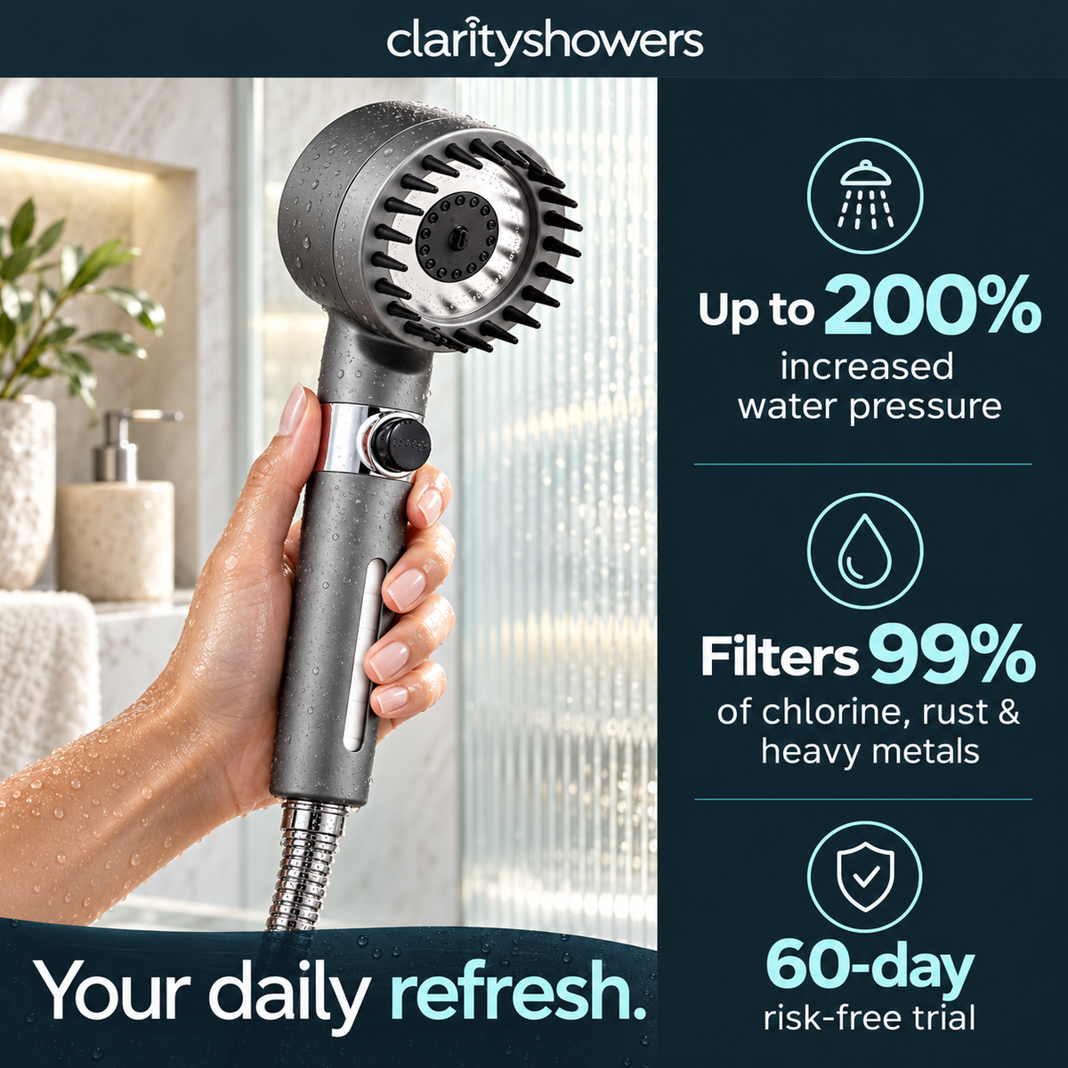 CLARITY FILTER SHOWERHEAD™